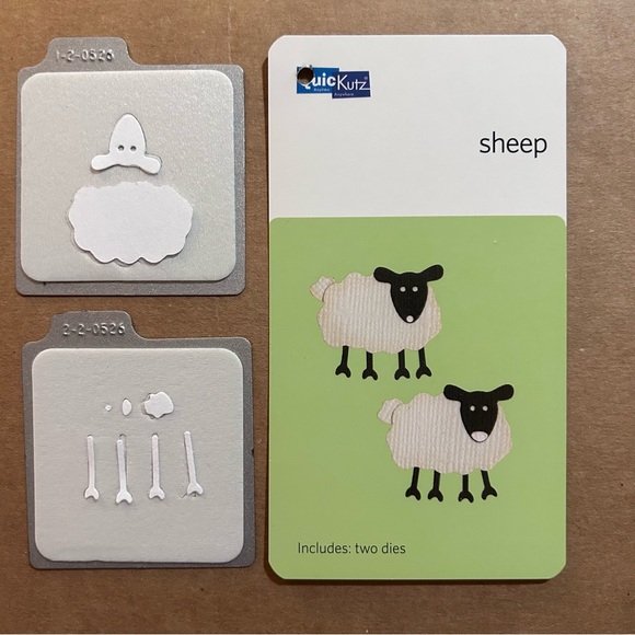 Quickutz FISHES, SHEEP & DUCKY 2” x 2” dies - Picture 2 of 4